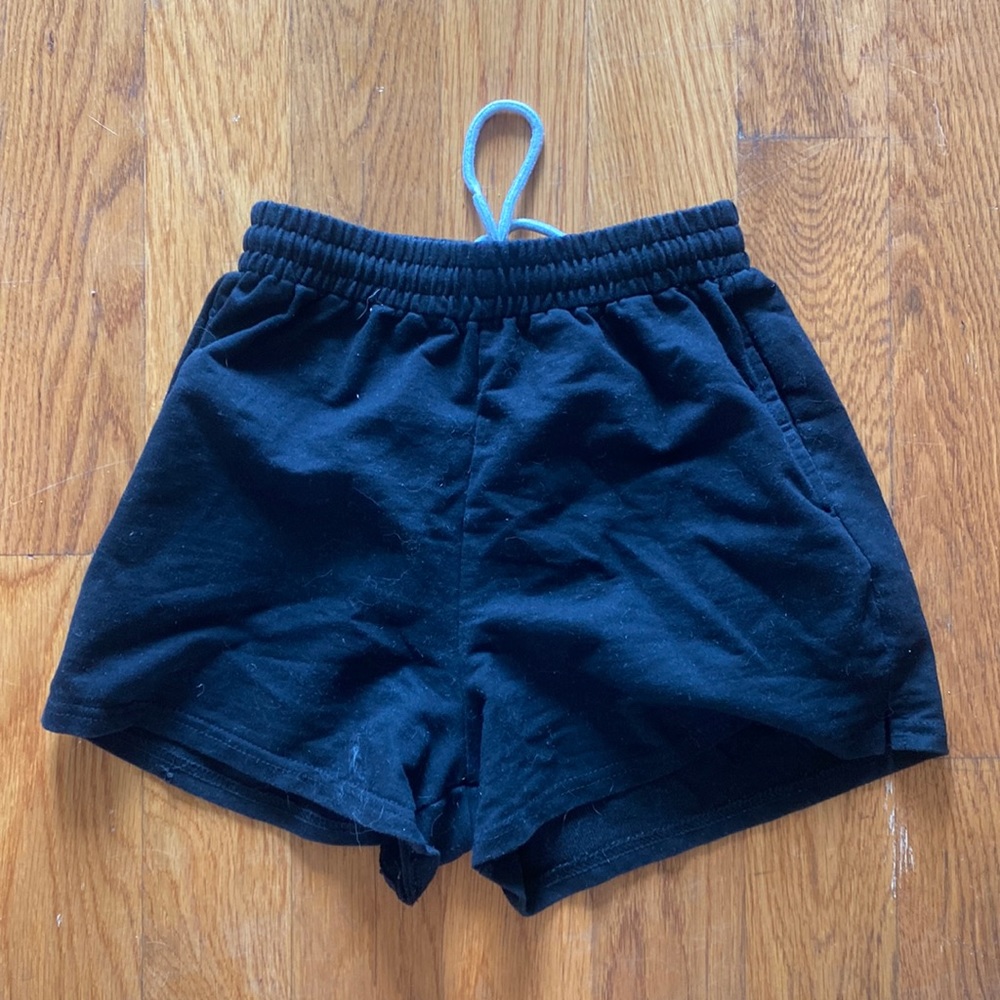 Black sweat shorts